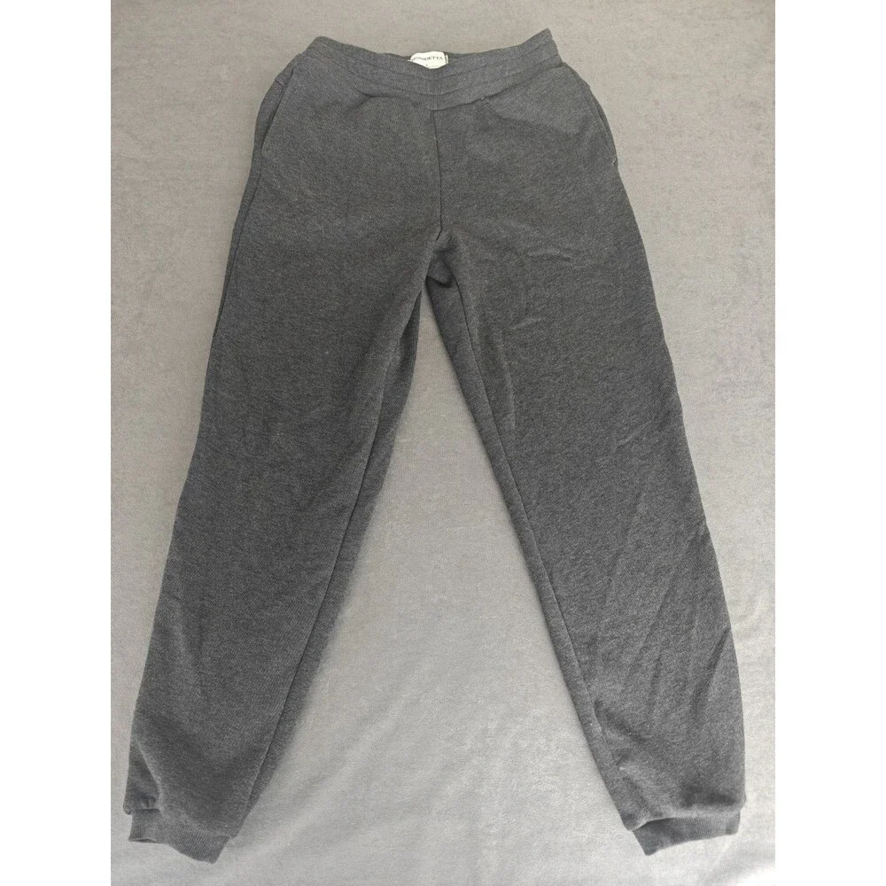 Mondetta Men's Black Gray Sweatpants Jogger Small Elastic Waist Lounge Pants